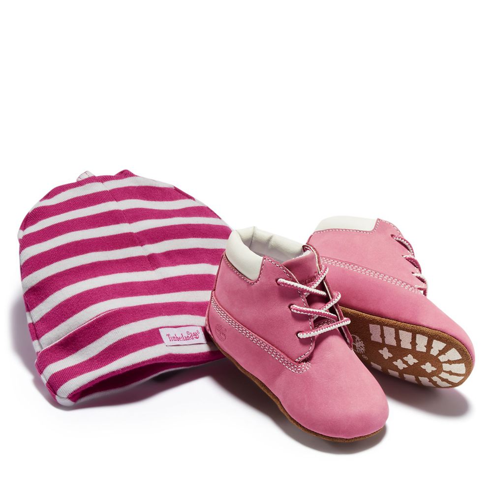 Zapatillas Timberland Argentina Niños - Infant Crib Booties/Cap Set - Rosas - QITUCA-265